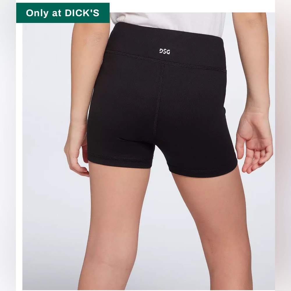 NWT!! DSG Black Performance Mid Rise Short 3” Size Girls 2X Small (4-5)